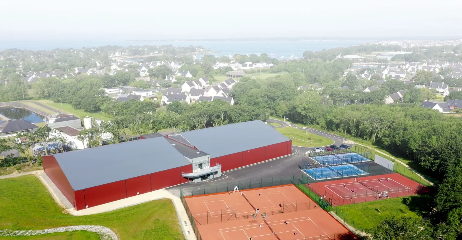 Vue aérienne des installations du TPC
